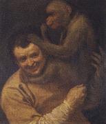 Annibale Carracci, With portrait of young monkeys